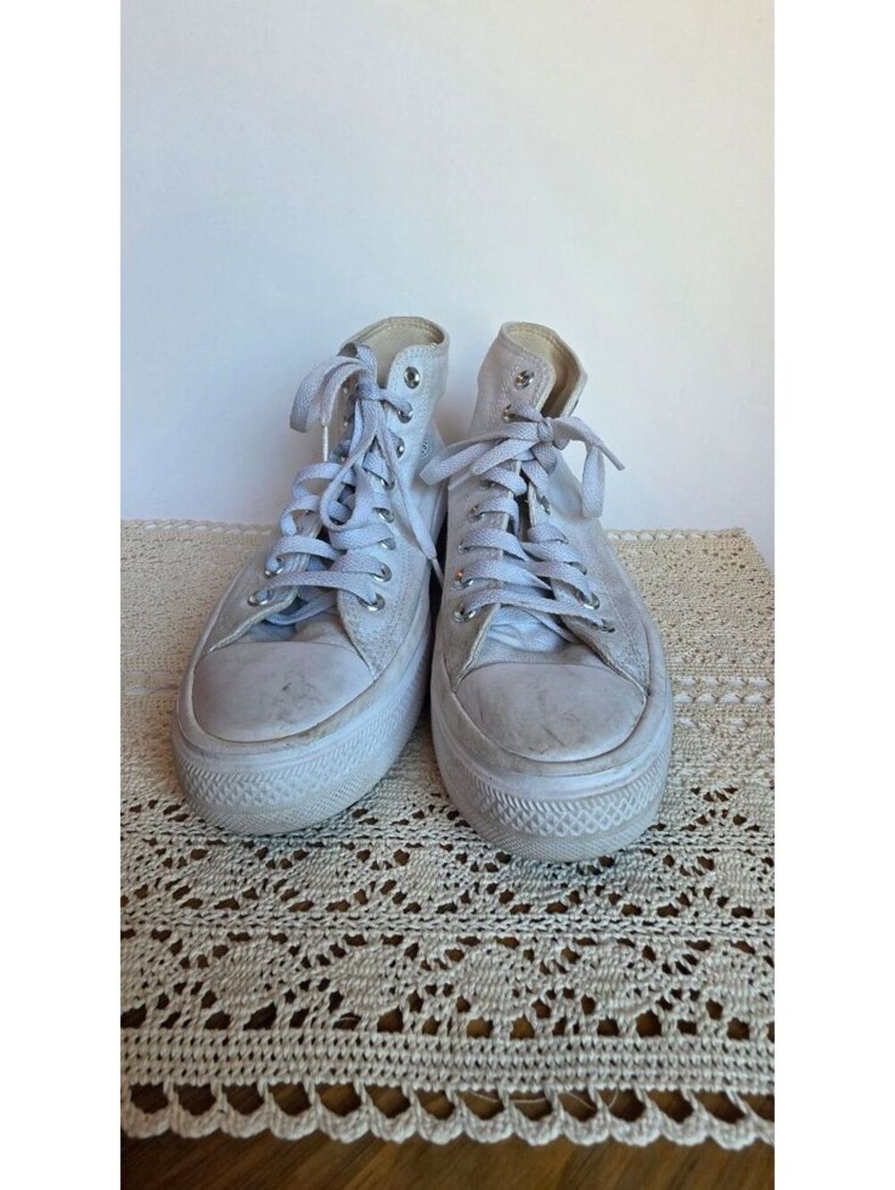Converse Chuck Taylor All Star Move Platform High Top Shoes White Women’s 7